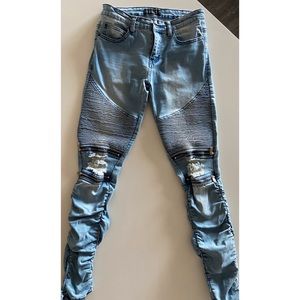 Light Denim Skinny Jeans